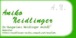 aniko neidlinger business card